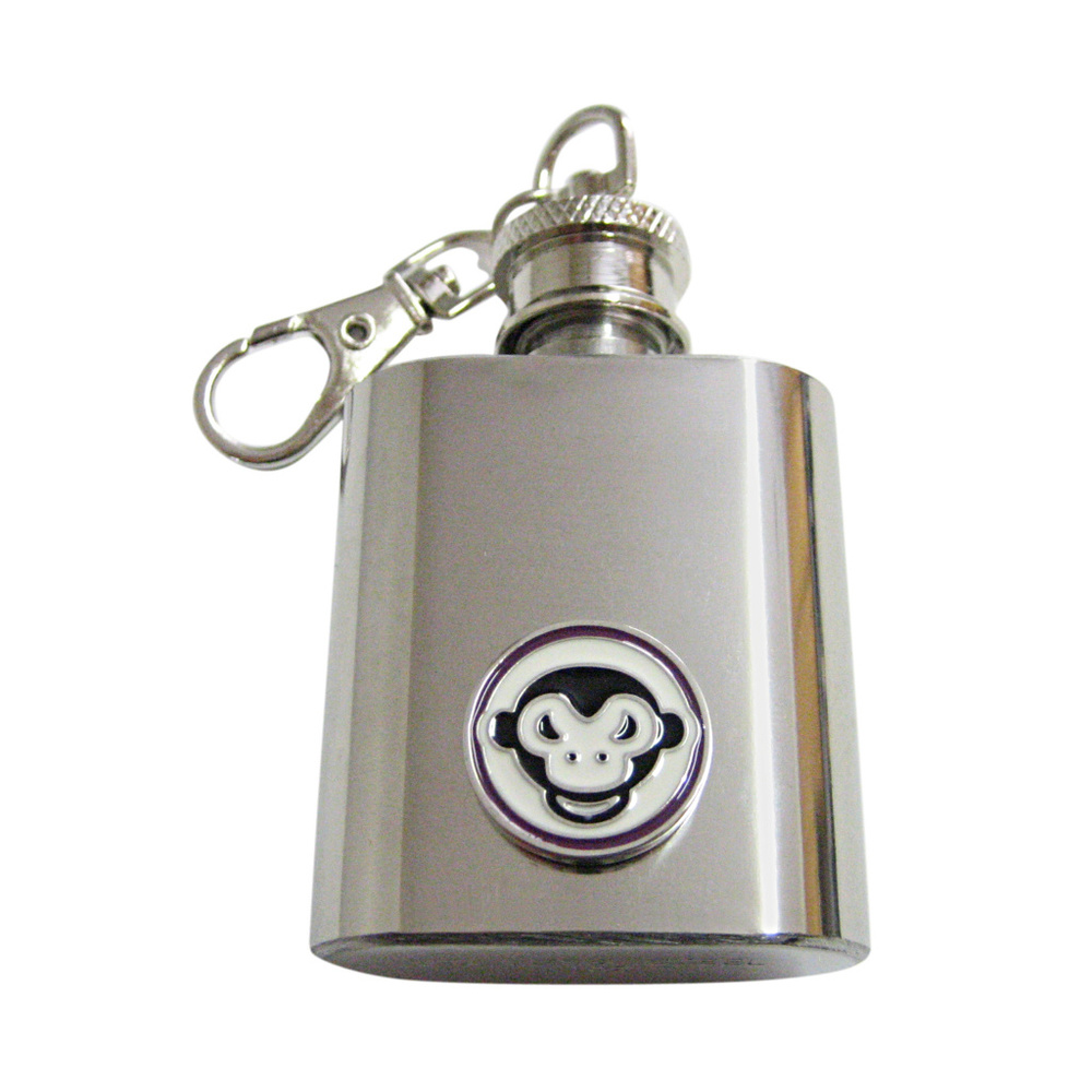 Purple Monkey Head Keychain Flask - image 1